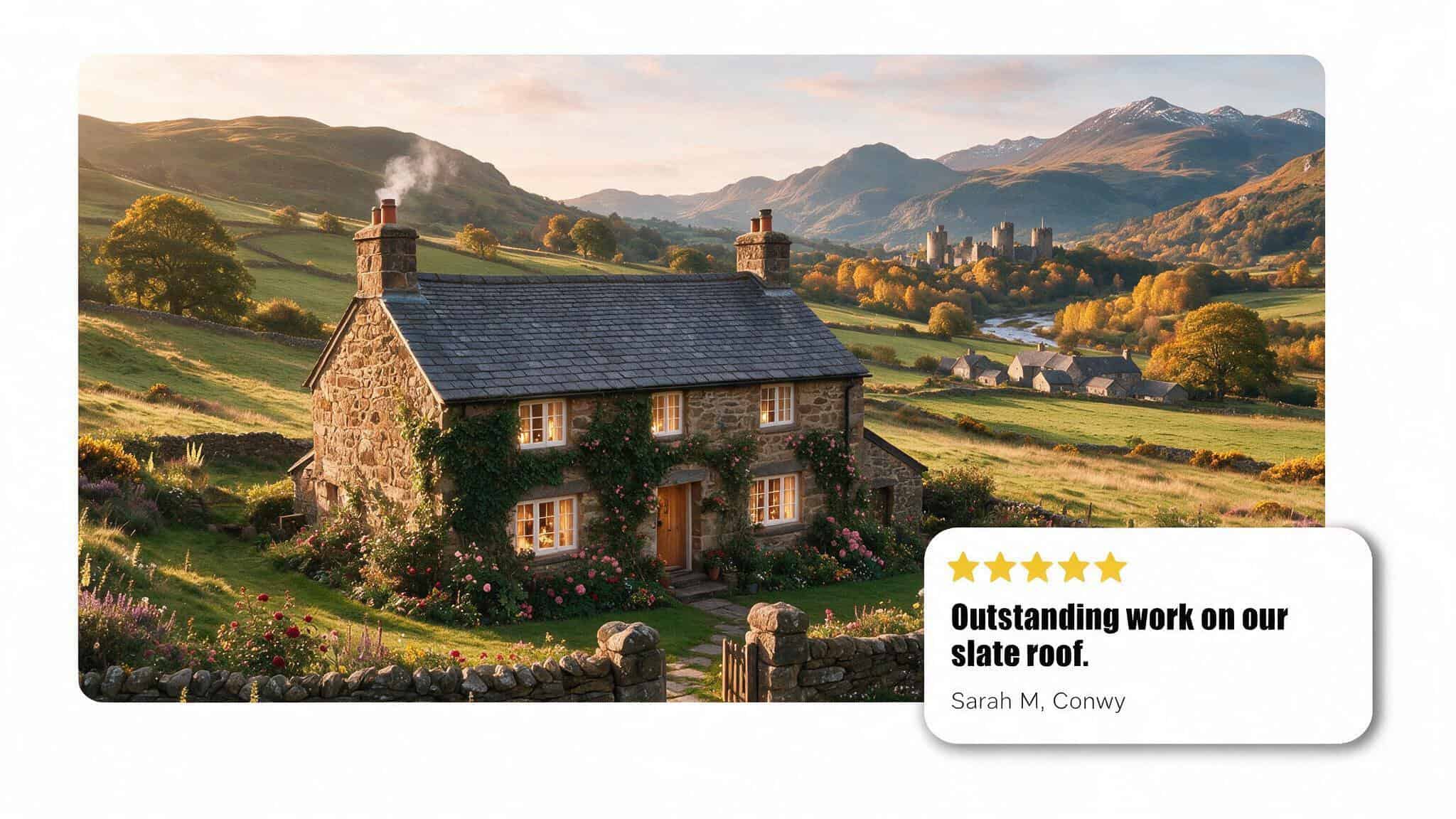 North Wales roofing customer review
